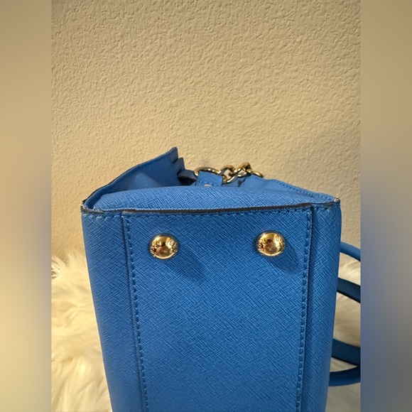 Michael Kors Heritage Blue Hamilton Satchel - Picture 10 of 16